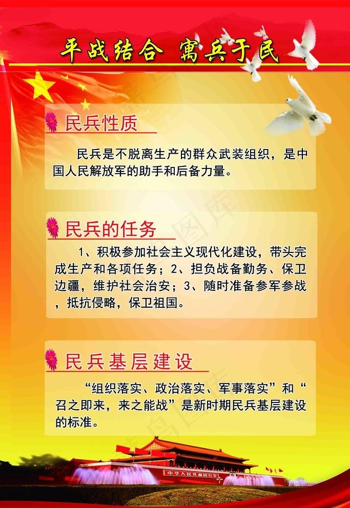 官兵结合图片(3150X4724(DPI:100))psd模版下载