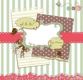 精致剪贴簿元素设计矢量素材图片