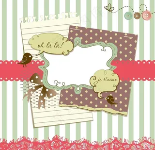 精致剪贴簿元素设计矢量素材图片