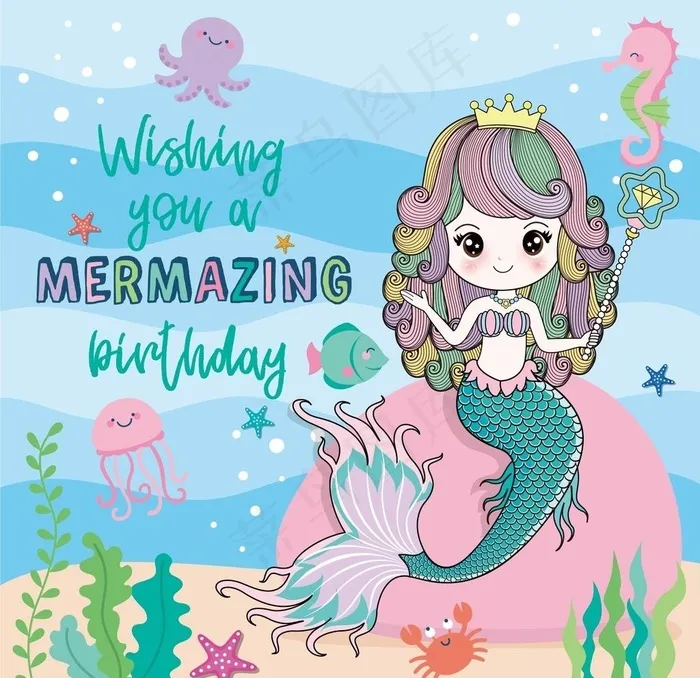 海底美人鱼图片