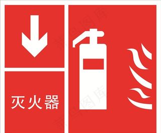 灭火器标志 灭火器 灭火使用方图片