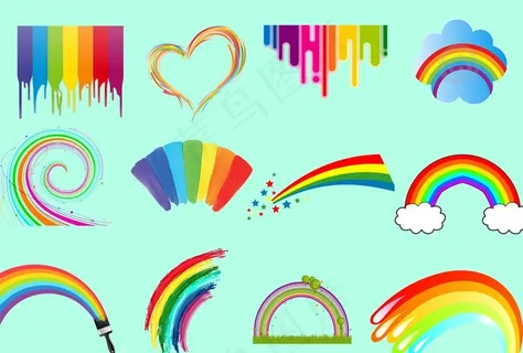 卡通彩虹免抠图片