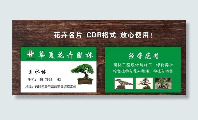 花卉名片图片