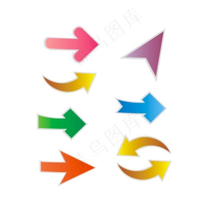 箭头图片cdr矢量模版下载