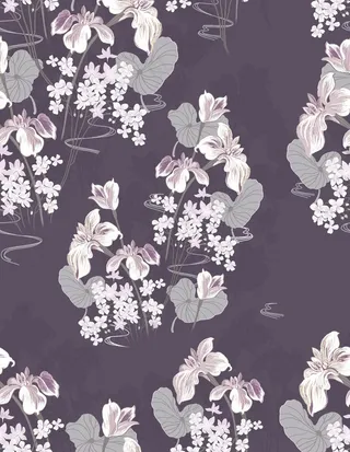 手绘 艺术画  女装 花型 乱图片