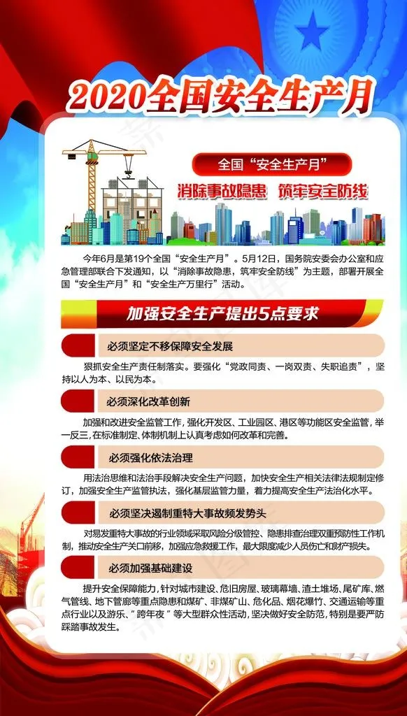 2020全国安全生产月图片(2126X3543(DPI:300))psd模版下载