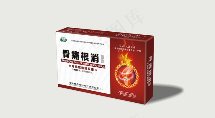 骨痛消展开图图片cdr矢量模版下载