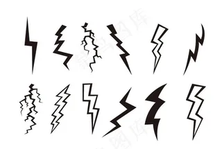 闪电标志图片