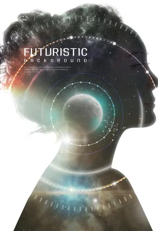 星空迷幻主题海报图片