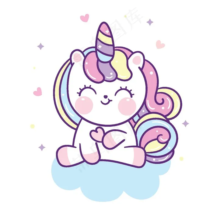 独角兽图片eps,ai矢量模版下载