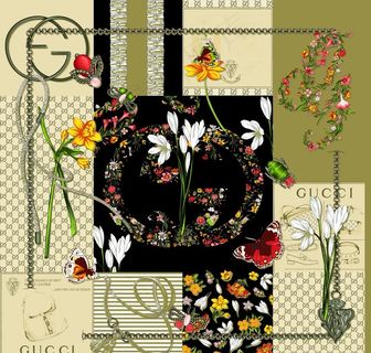 大牌 方巾 丝巾 数码印花 豹图片