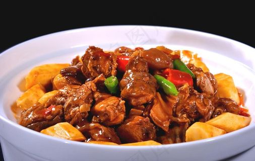 土豆烧鸭子图片 土豆烧鸭子图片