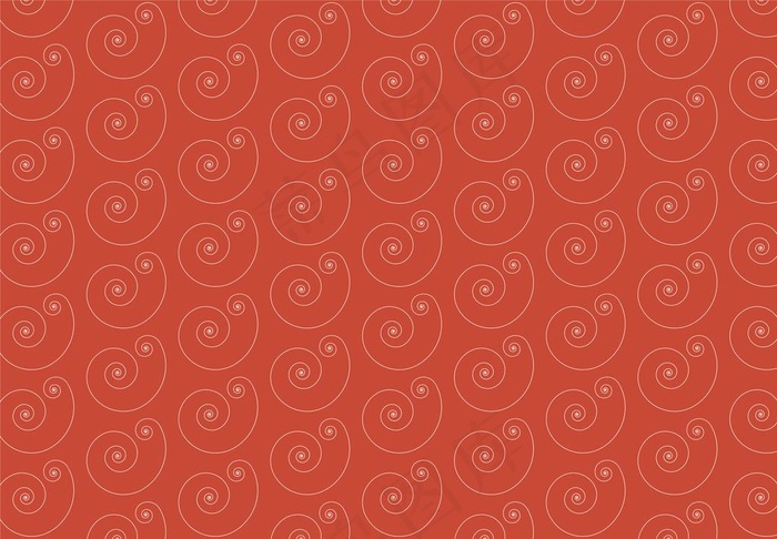 红色背景白色花纹图片