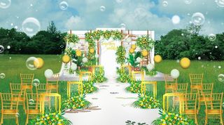 户外婚礼效果图图片