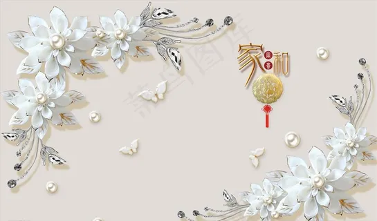 浮雕花 背景墙图片 浮雕花 背景墙图片