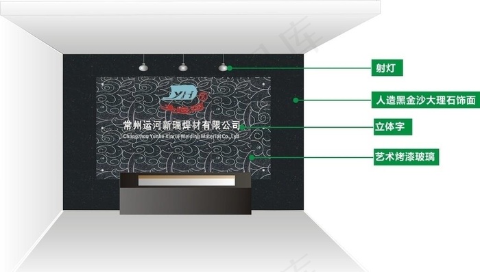 公司形象墙图片cdr矢量模版下载