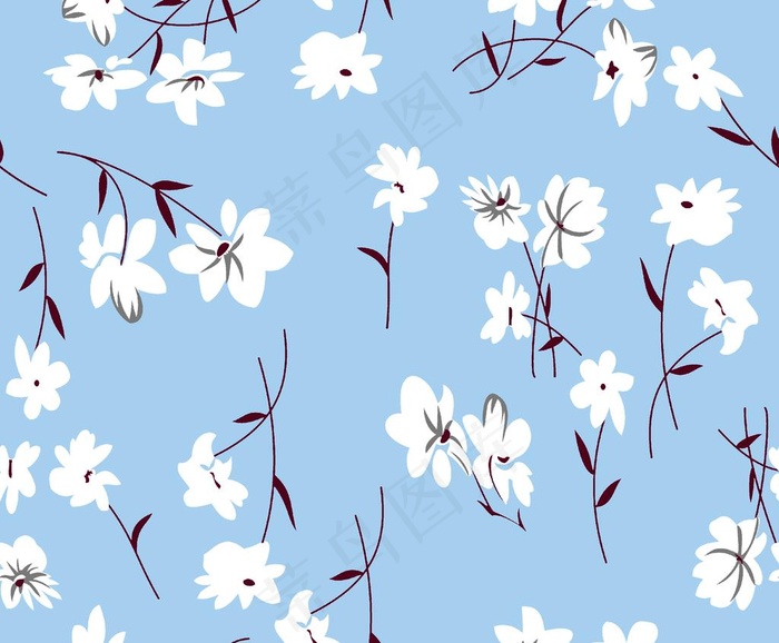 乱花 数码 印花 大牌 方巾图片