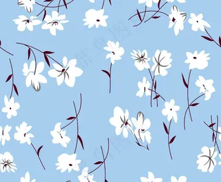 乱花 数码 印花 大牌 方巾图片