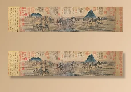 赵孟頫 鹊华秋色图图片 赵孟頫 鹊华秋色图图片