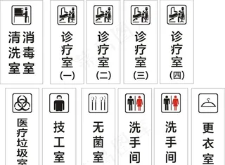 口腔医院科室牌图片