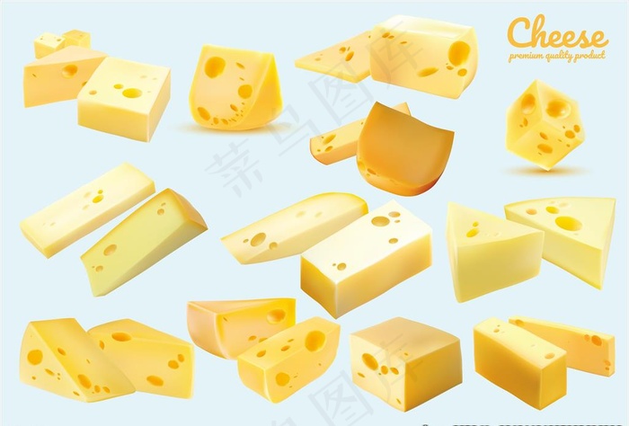 奶酪矢量图图片