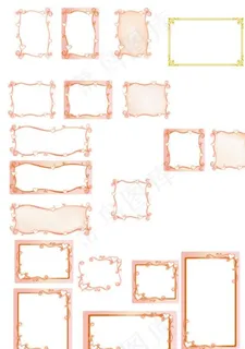 17款爱心花边框图片 17款爱心花边框图片