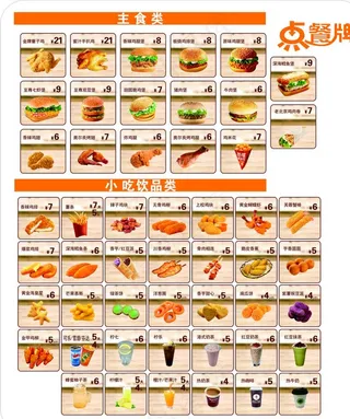 汉堡点餐牌 汉堡图片