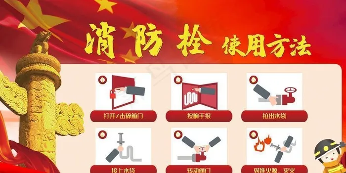消防栓使用图片(9449X5315(DPI:300))psd模版下载