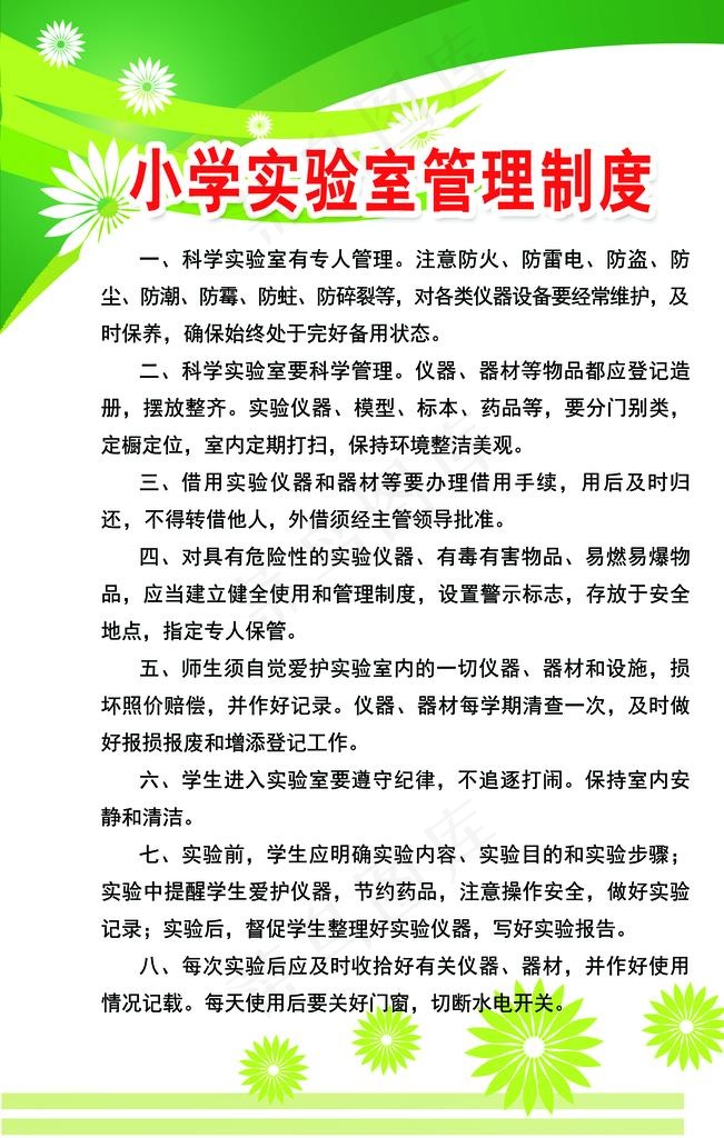 小学实验室管理制度图片