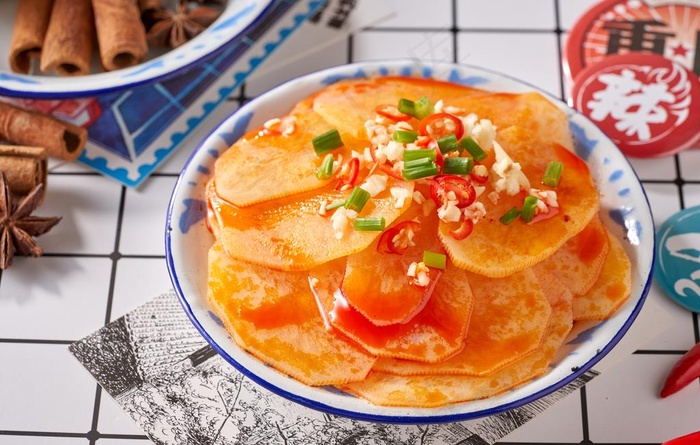 凉拌土豆片图片