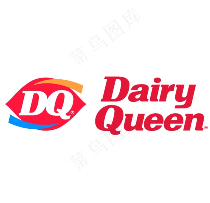 DQ冰淇淋LOGO图片ai矢量模版下载