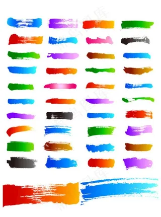 彩色墨迹泼墨素材图片