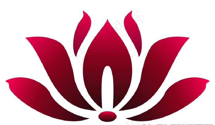 荷花衍化图标图片eps,ai矢量模版下载