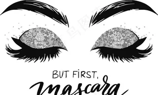 美妆化妆素材眼睛眉毛睫毛设计图片