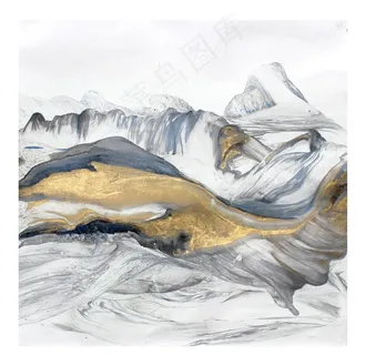 金箔山水画图片 金箔山水画图片