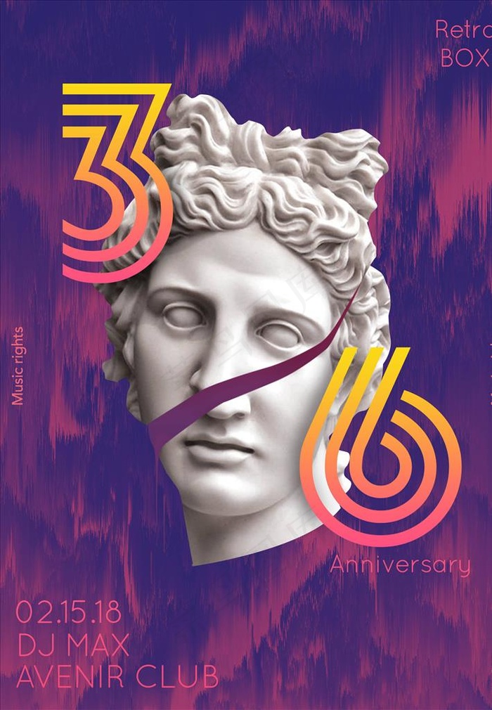 蒸汽波海报图片