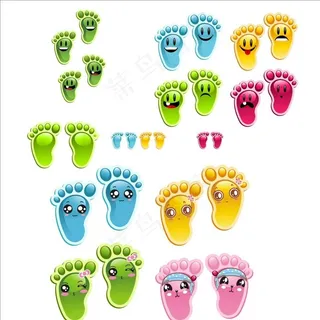 卡通小脚丫图片