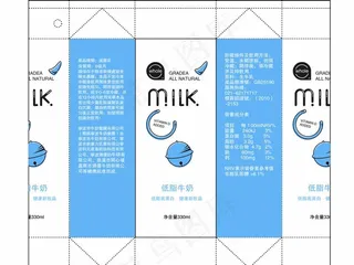 牛奶包装盒图片