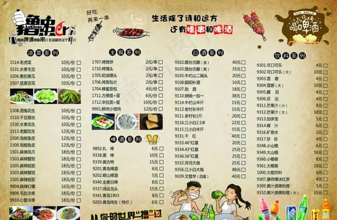 烧烤点餐单图片