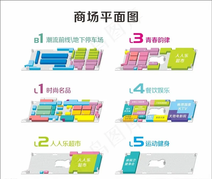 导购立体图图片cdr矢量模版下载