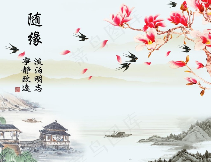 装饰画背景墙图片(11811X9449(DPI:100))psd模版下载