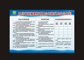 职业卫生公告栏图片