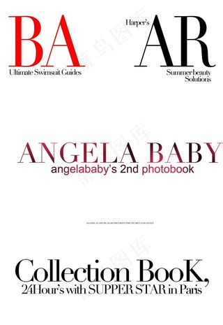 英文 时尚杂志 人像  字体图片