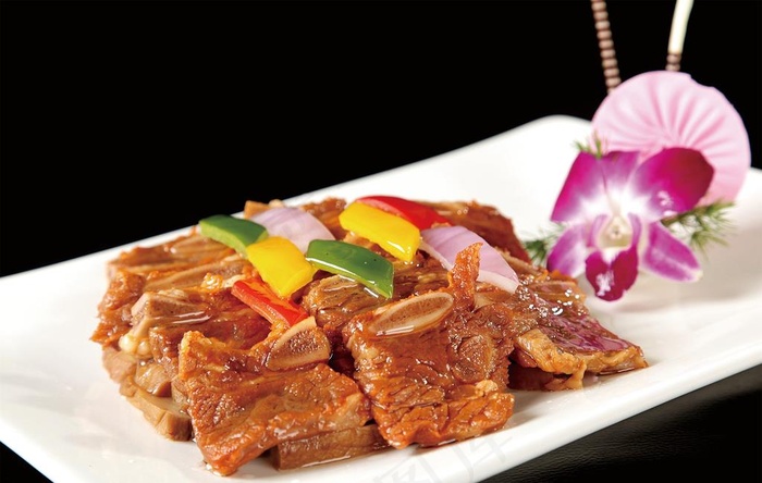 杏鲍菇牛仔骨图片