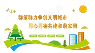 文明城市文化墙图片