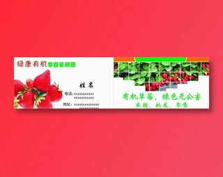 草莓园名片图片