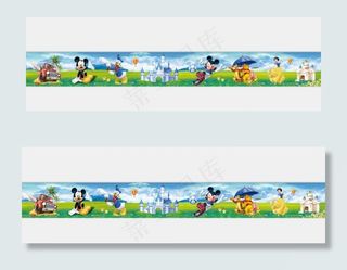 幼儿园小学迪士尼背景墙图片