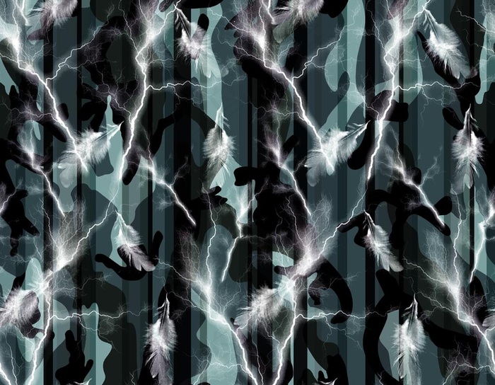 羽毛闪电迷彩图片