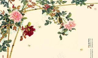 背景墙装饰画图片