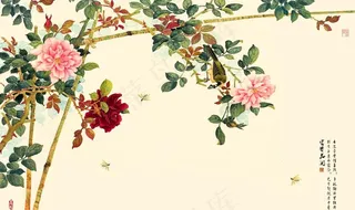 背景墙装饰画图片